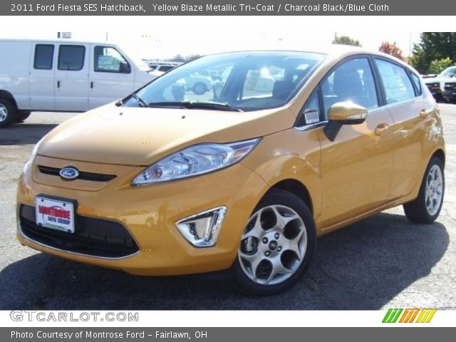 2011 Ford Fiesta SES Hatchback in Yellow Blaze Metallic Tri-Coat