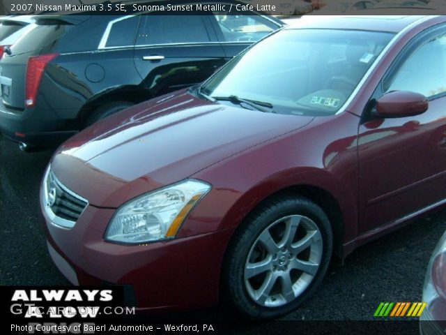 2007 Nissan Maxima 3.5 SE in Sonoma Sunset Metallic