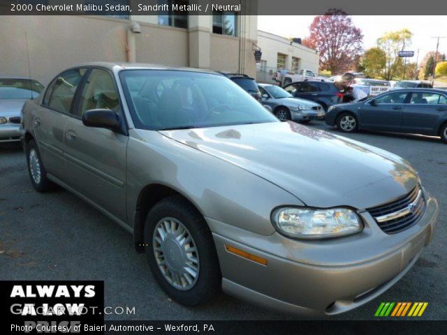 2000 Chevrolet Malibu Sedan in Sandrift Metallic