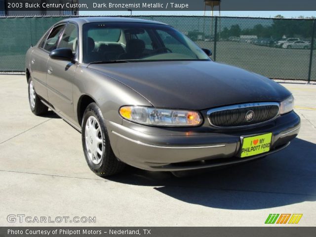 2003 Buick Century Custom in Dark Bronzemist Metallic