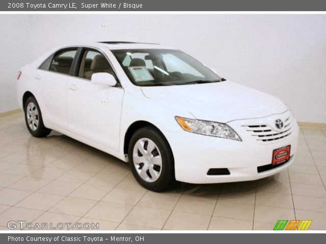 2008 Toyota Camry LE in Super White