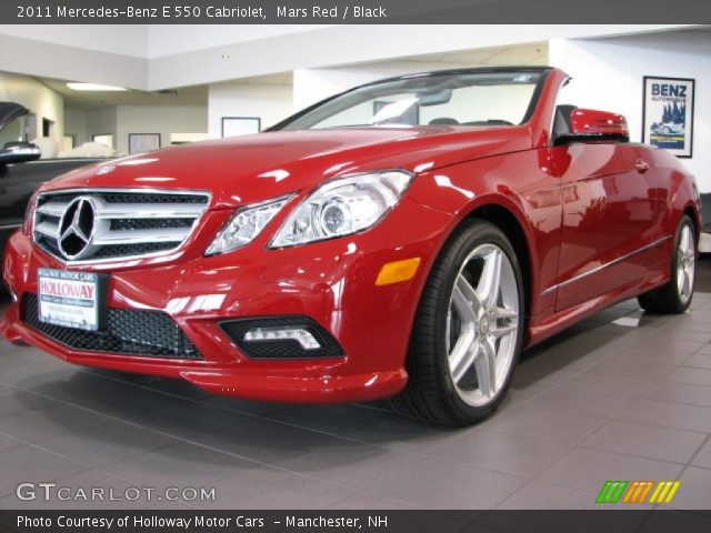 2011 Mercedes-Benz E 550 Cabriolet in Mars Red