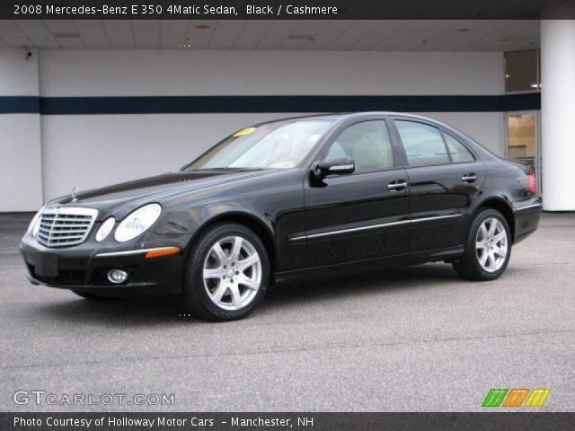 2008 Mercedes-Benz E 350 4Matic Sedan in Black