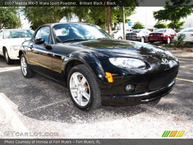 2007 Mazda MX-5 Miata Sport Roadster in Brilliant Black