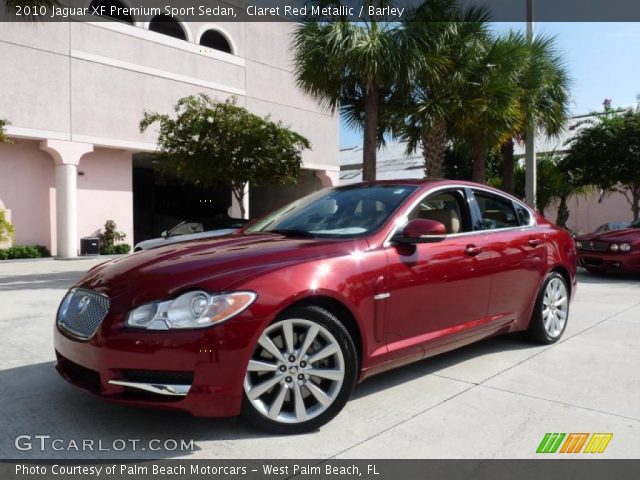 2010 Jaguar XF Premium Sport Sedan in Claret Red Metallic