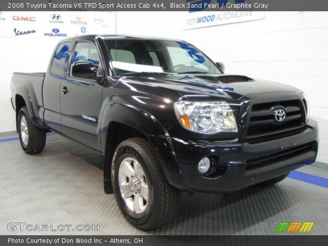 2008 Toyota Tacoma V6 TRD Sport Access Cab 4x4 in Black Sand Pearl