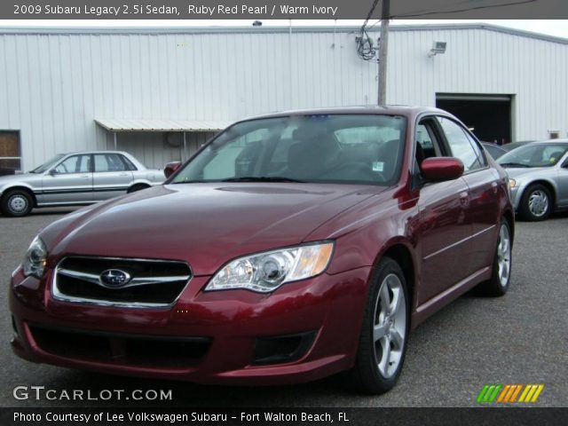 2009 Subaru Legacy 2.5i Sedan in Ruby Red Pearl