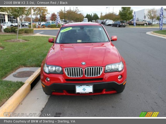 2008 BMW X3 3.0si in Crimson Red