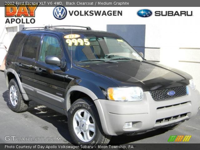 2002 Ford Escape XLT V6 4WD in Black Clearcoat