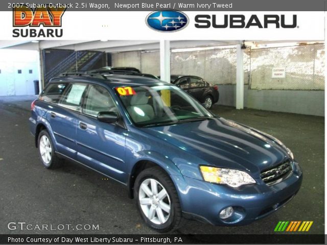 2007 Subaru Outback 2.5i Wagon in Newport Blue Pearl