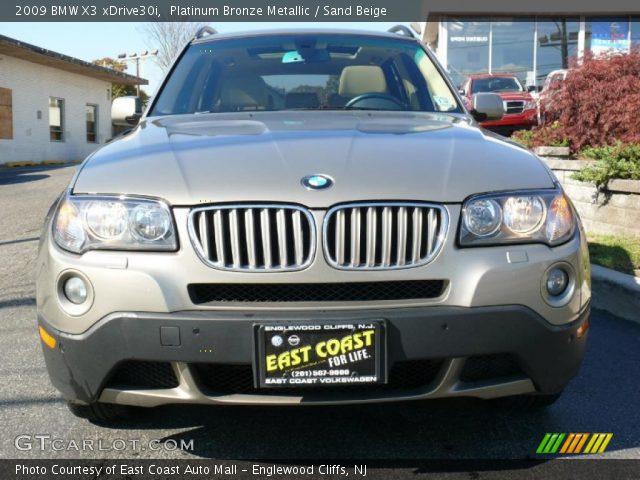 2009 BMW X3 xDrive30i in Platinum Bronze Metallic