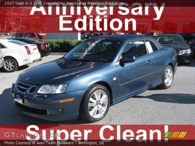 2007 Saab 9-3 2.0T Convertible in Fusion Blue Metallic