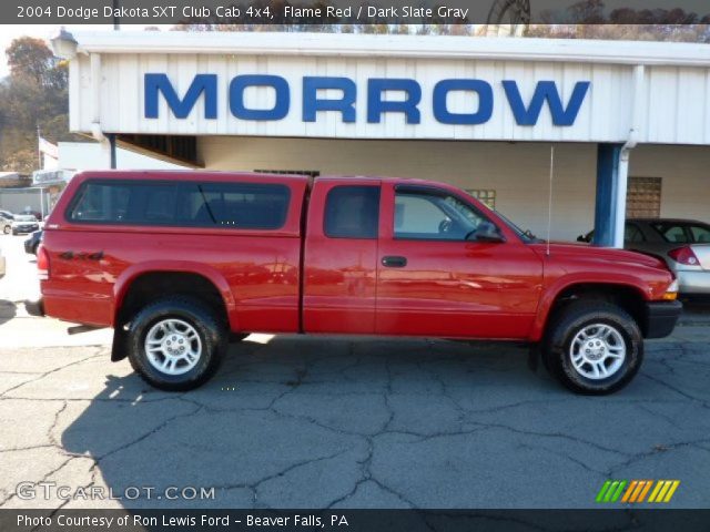 2004 Dodge Dakota SXT Club Cab 4x4 in Flame Red