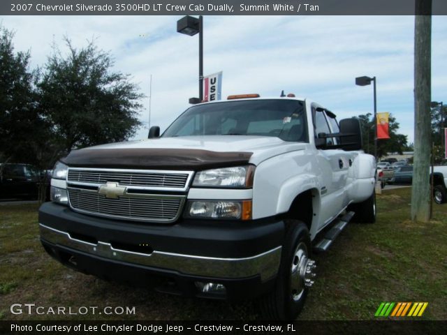 2007 Chevrolet Silverado 3500HD LT Crew Cab Dually in Summit White