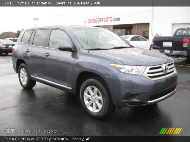 2011 Toyota Highlander V6 in Shoreline Blue Pearl