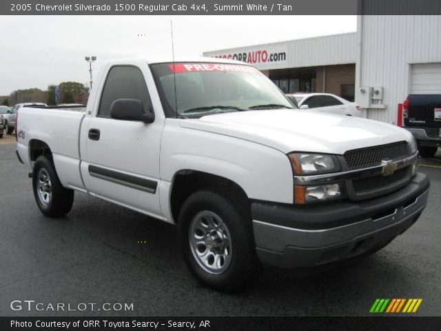 2005 Chevrolet Silverado 1500 Regular Cab 4x4 in Summit White