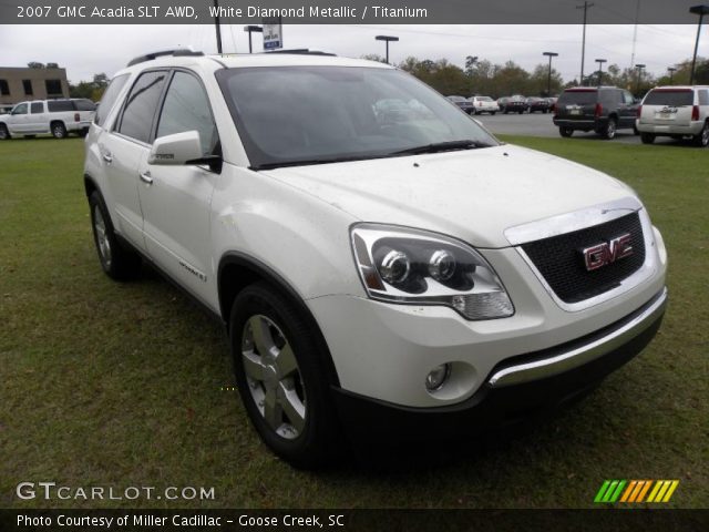 2007 GMC Acadia SLT AWD in White Diamond Metallic