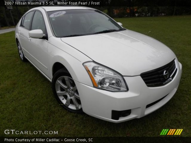 2007 Nissan Maxima 3.5 SE in Winter Frost Pearl
