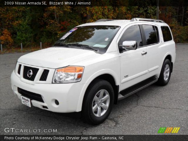 2009 Nissan Armada SE in Blizzard White