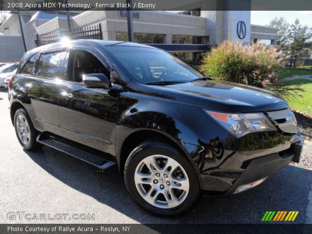 2008 Acura MDX Technology in Formal Black