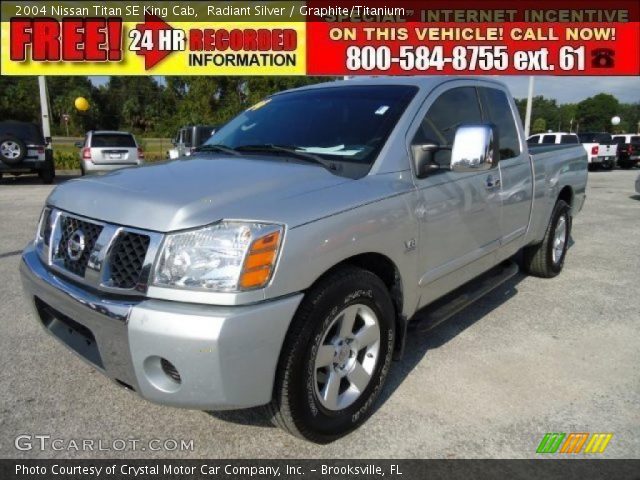 2004 Nissan Titan SE King Cab in Radiant Silver