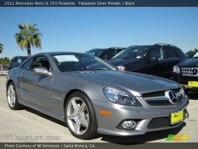 2011 Mercedes-Benz SL 550 Roadster in Palladium Silver Metallic