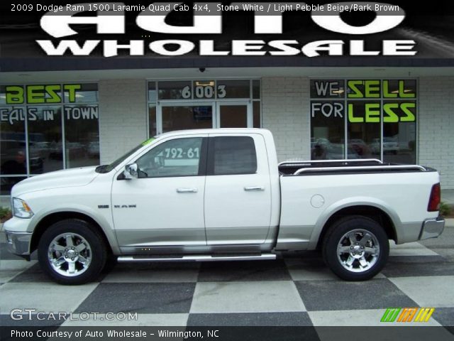 2009 Dodge Ram 1500 Laramie Quad Cab 4x4 in Stone White