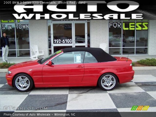 2005 BMW 3 Series 330i Convertible in Electric Red