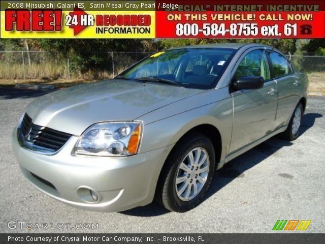 2008 Mitsubishi Galant ES in Satin Mesai Gray Pearl