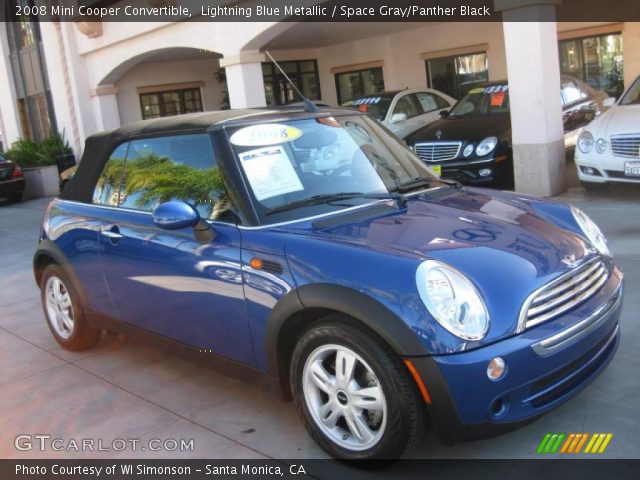 2008 Mini Cooper Convertible in Lightning Blue Metallic