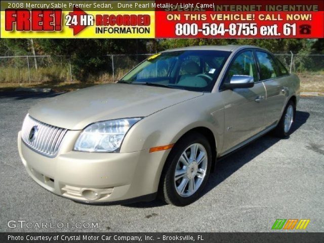 2008 Mercury Sable Premier Sedan in Dune Pearl Metallic