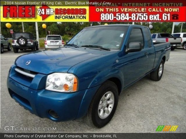 2004 Nissan Frontier XE King Cab in Electric Blue Metallic
