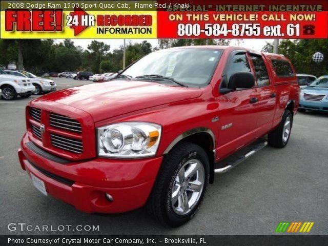 2008 Dodge Ram 1500 Sport Quad Cab in Flame Red
