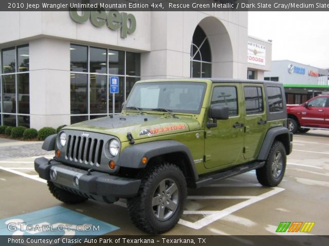 2010 Jeep Wrangler Unlimited Mountain Edition 4x4 in Rescue Green Metallic