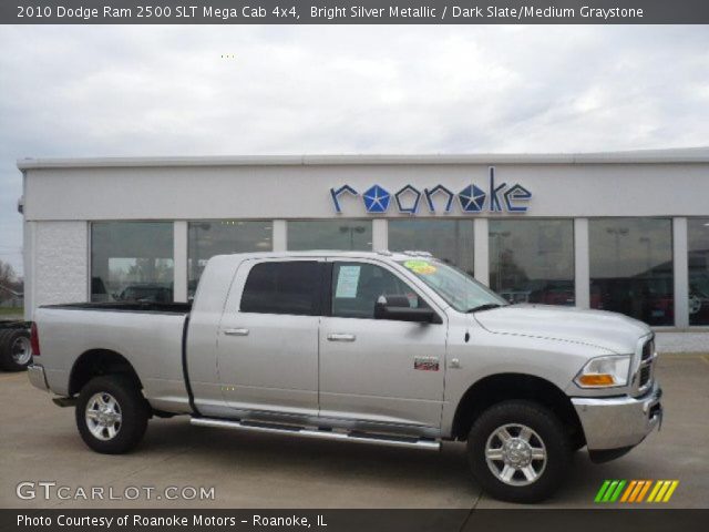 2010 Dodge Ram 2500 SLT Mega Cab 4x4 in Bright Silver Metallic