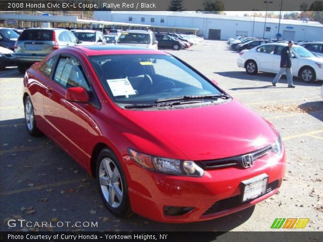 2008 Honda Civic EX-L Coupe in Rallye Red
