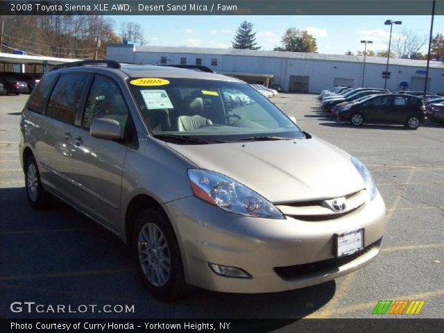 2008 Toyota Sienna XLE AWD in Desert Sand Mica