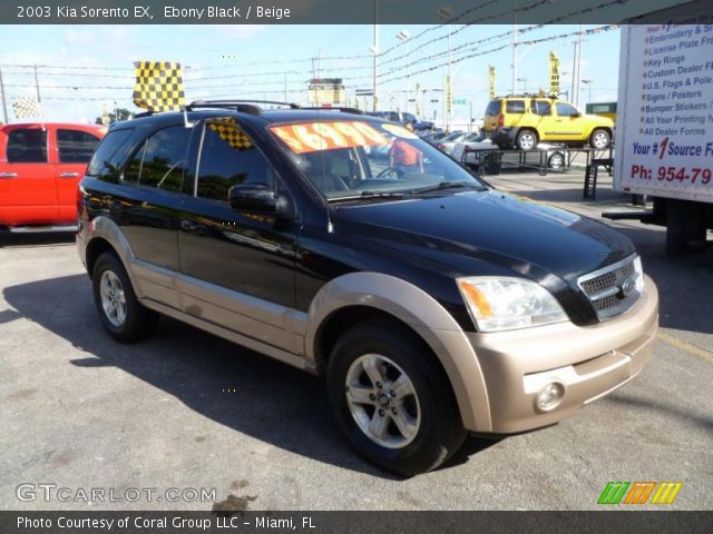 2003 Kia Sorento EX in Ebony Black