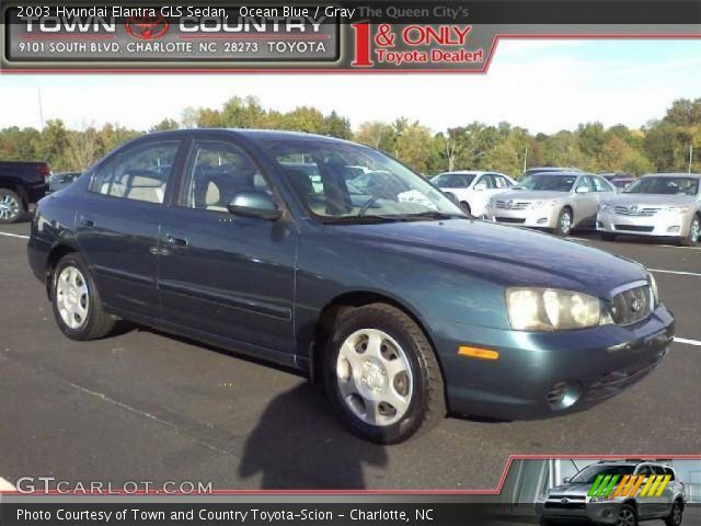 2003 Hyundai Elantra GLS Sedan in Ocean Blue