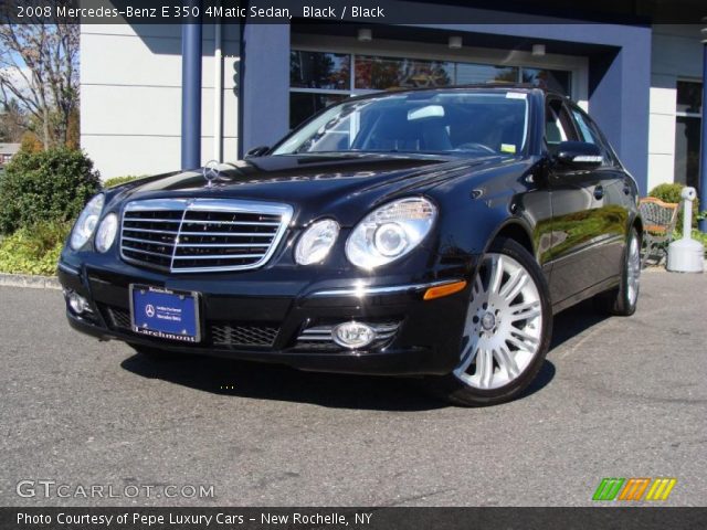 2008 Mercedes-Benz E 350 4Matic Sedan in Black