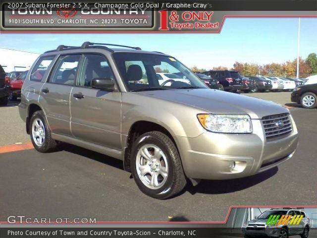 2007 Subaru Forester 2.5 X in Champagne Gold Opal
