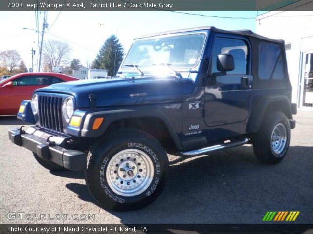 2003 Jeep Wrangler X 4x4 in Patriot Blue