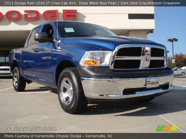 2011 Dodge Ram 1500 ST Crew Cab 4x4 in Deep Water Blue Pearl