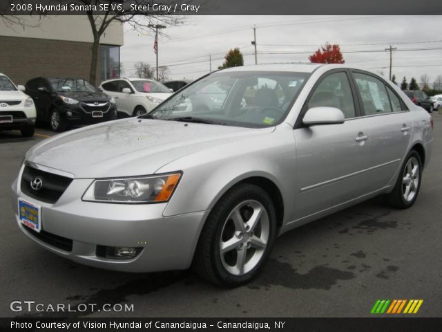 2008 Hyundai Sonata SE V6 in Steel Gray