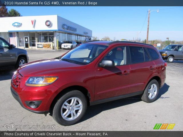 2010 Hyundai Santa Fe GLS 4WD in Venetian Red