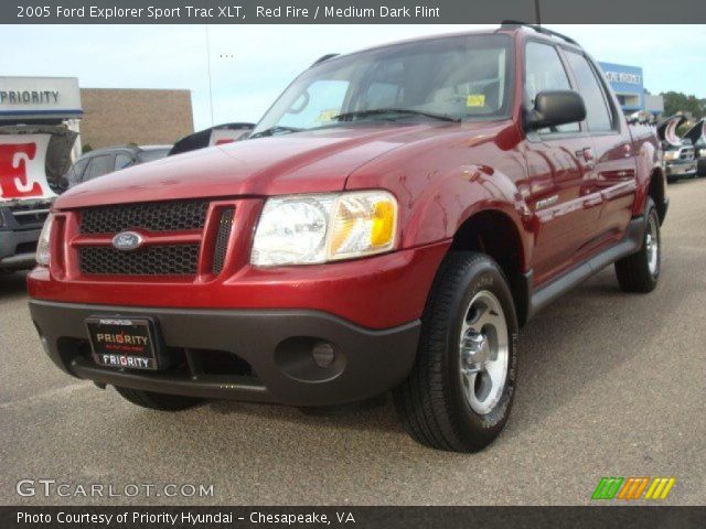2005 Ford Explorer Sport Trac XLT in Red Fire