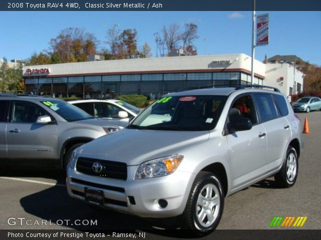 2008 Toyota RAV4 4WD in Classic Silver Metallic