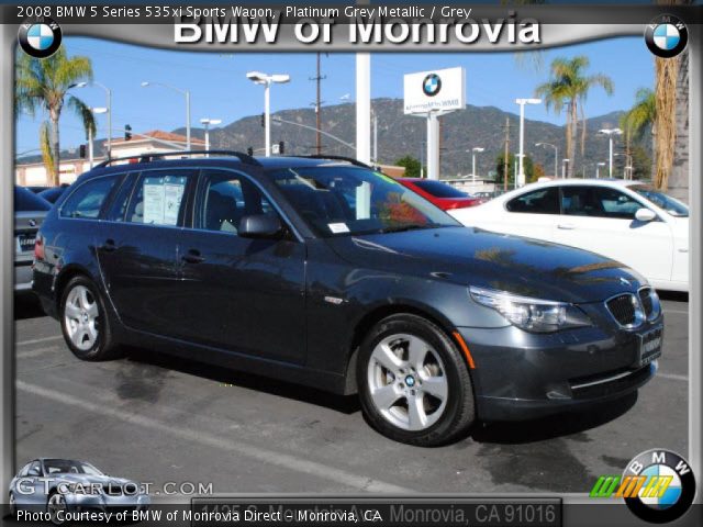 2008 BMW 5 Series 535xi Sports Wagon in Platinum Grey Metallic