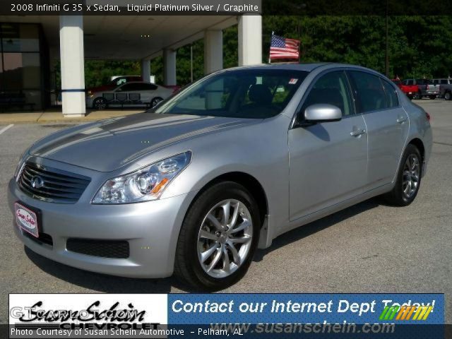 2008 Infiniti G 35 x Sedan in Liquid Platinum Silver