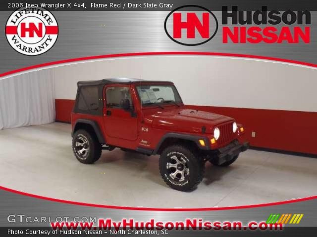 2006 Jeep Wrangler X 4x4 in Flame Red